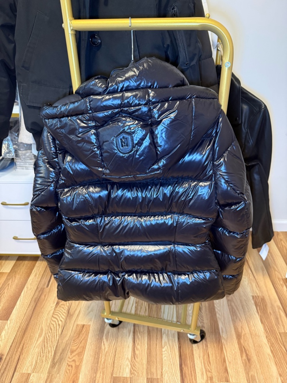 Mackage black short puffer down jacket sz XS - Picture 7 of 11